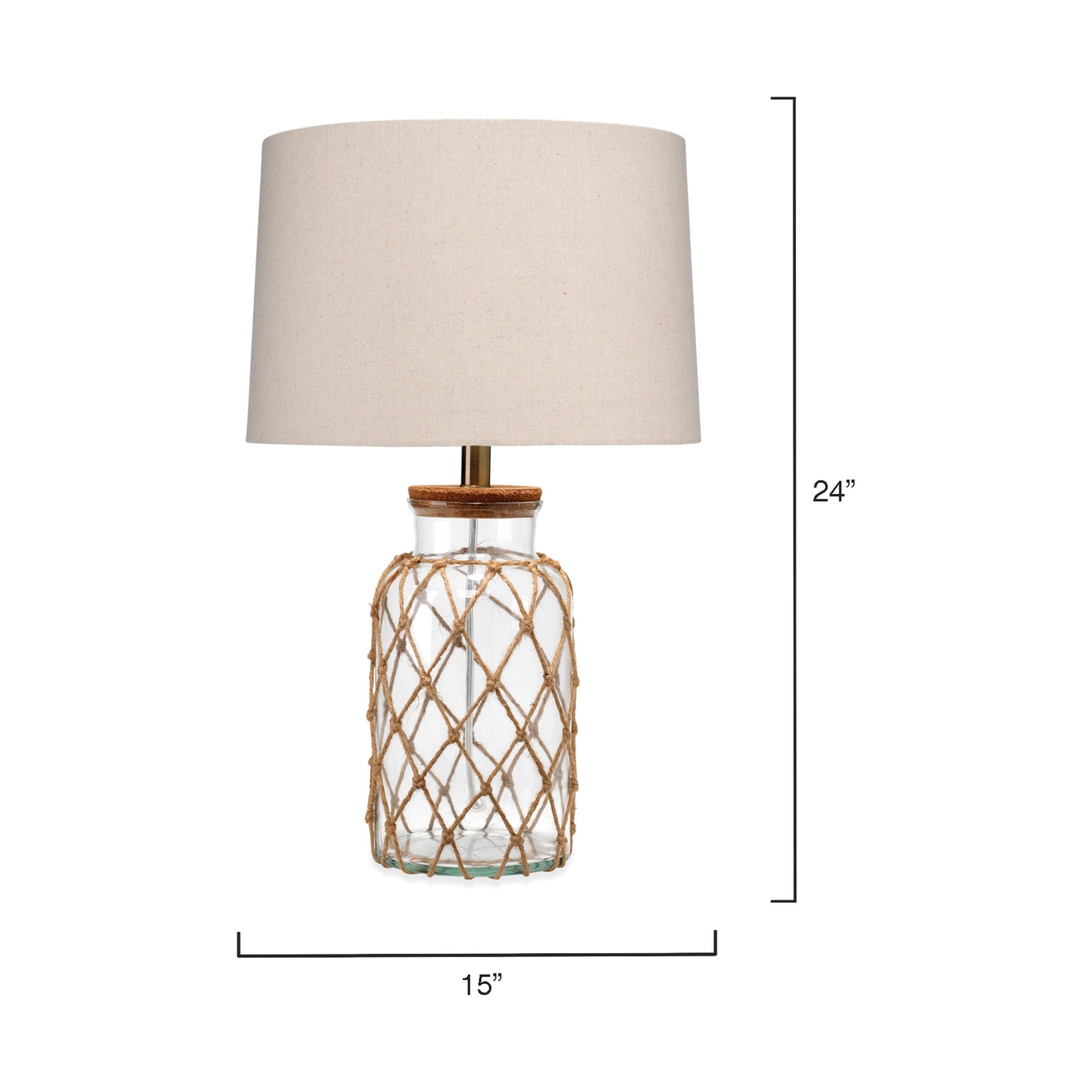 Hugo Glass Table Lamp by Jamie Young