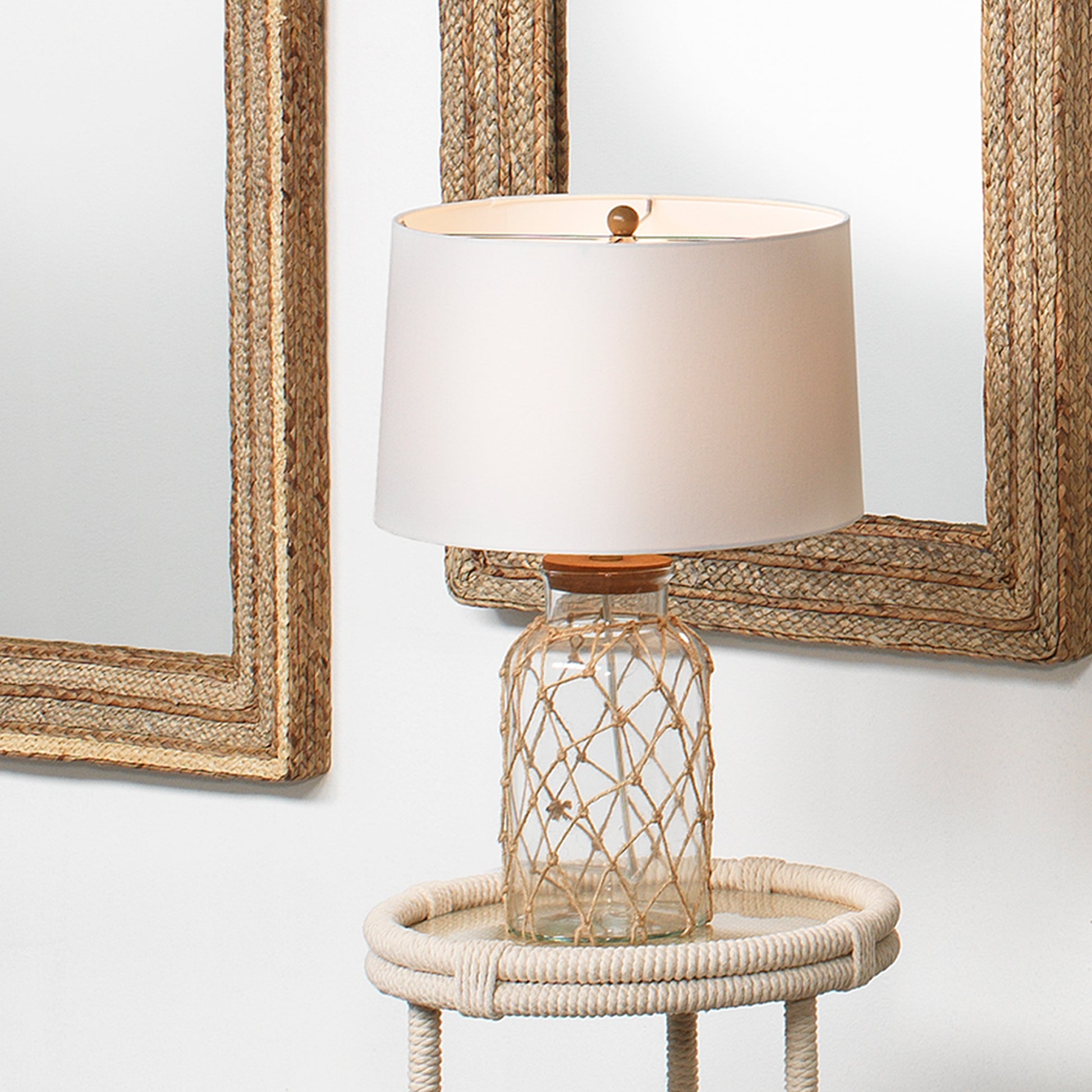 Hugo Glass Table Lamp by Jamie Young