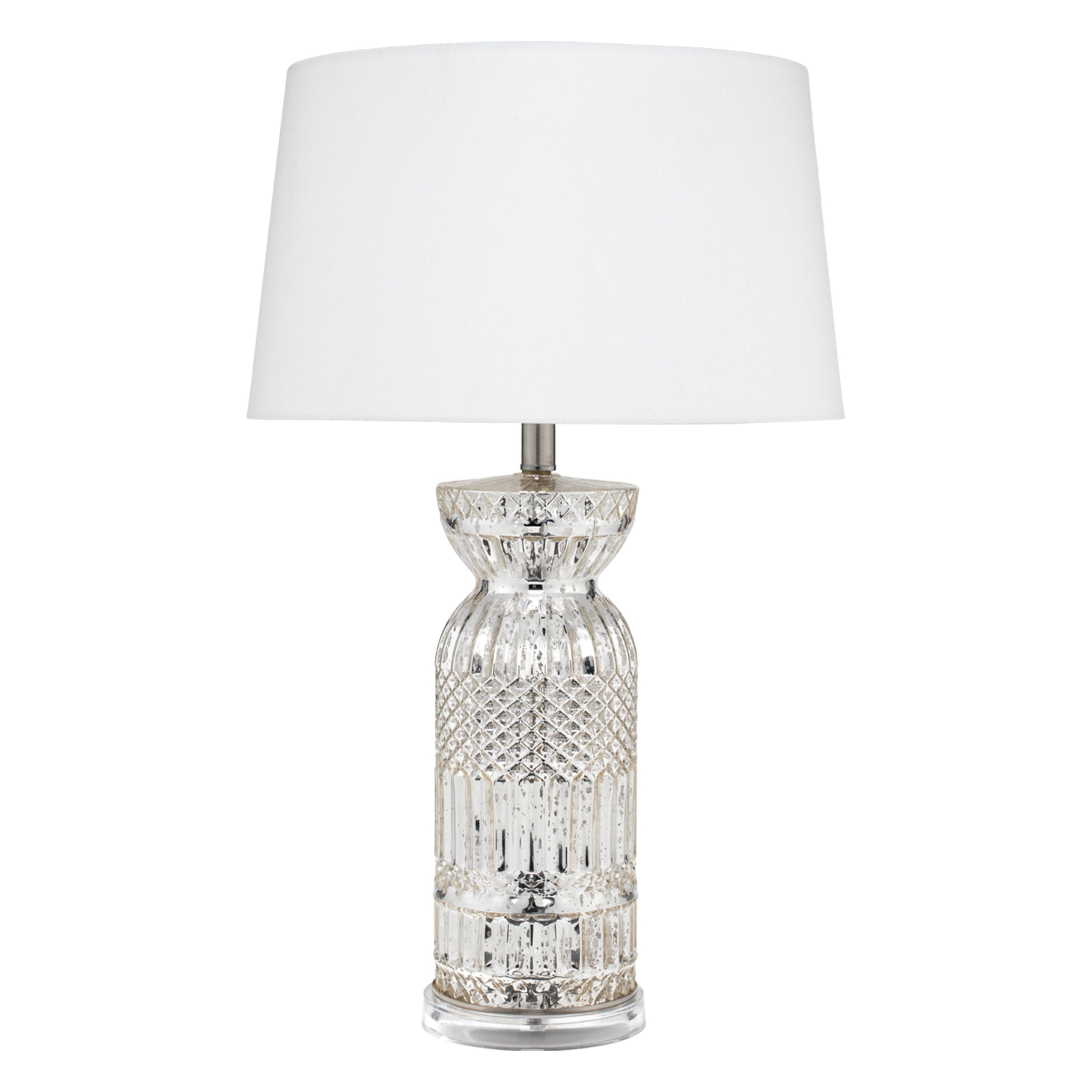 Isla Glass Table Lamp, Silver by Jamie Young