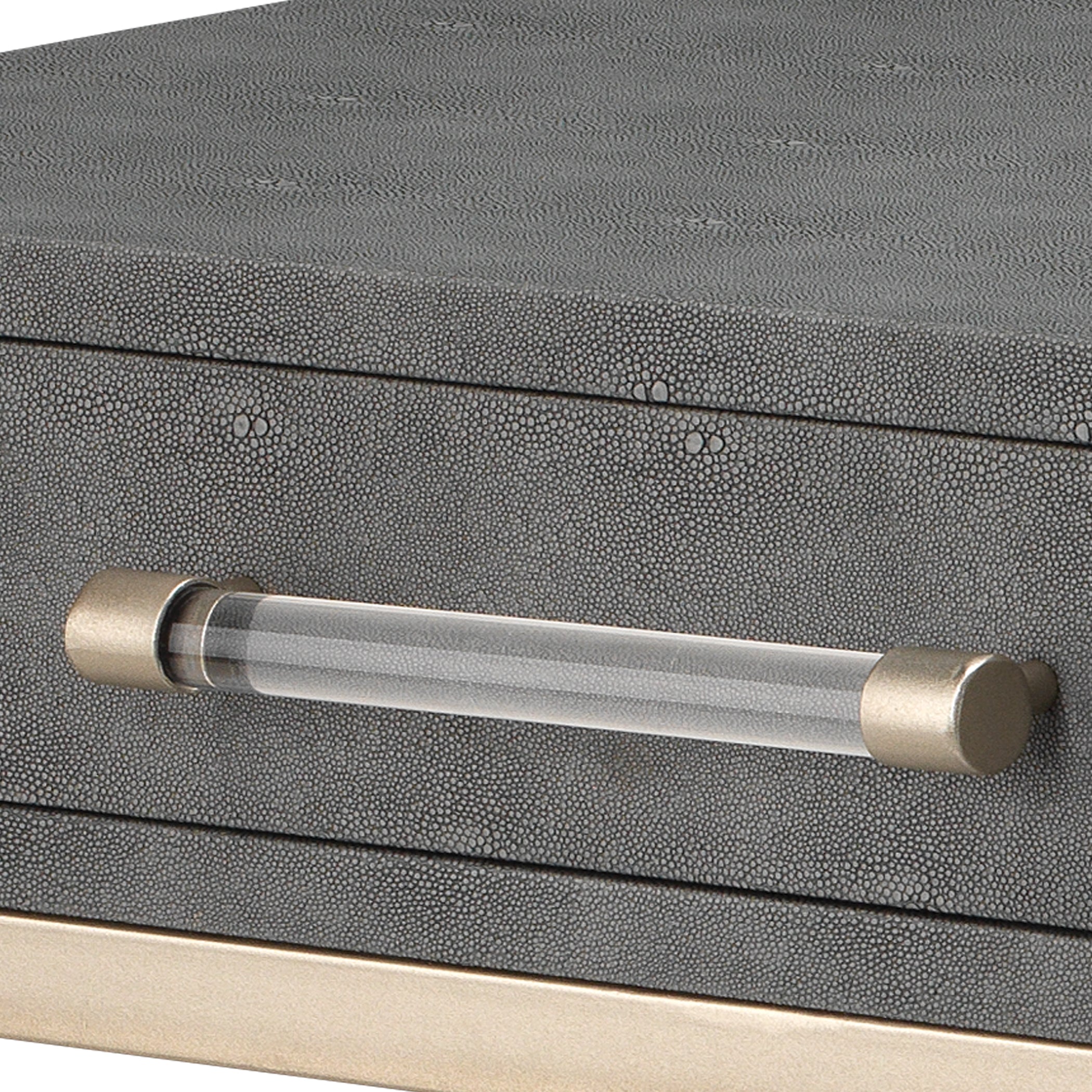 Kain Faux Shagreen Console by Jamie Young