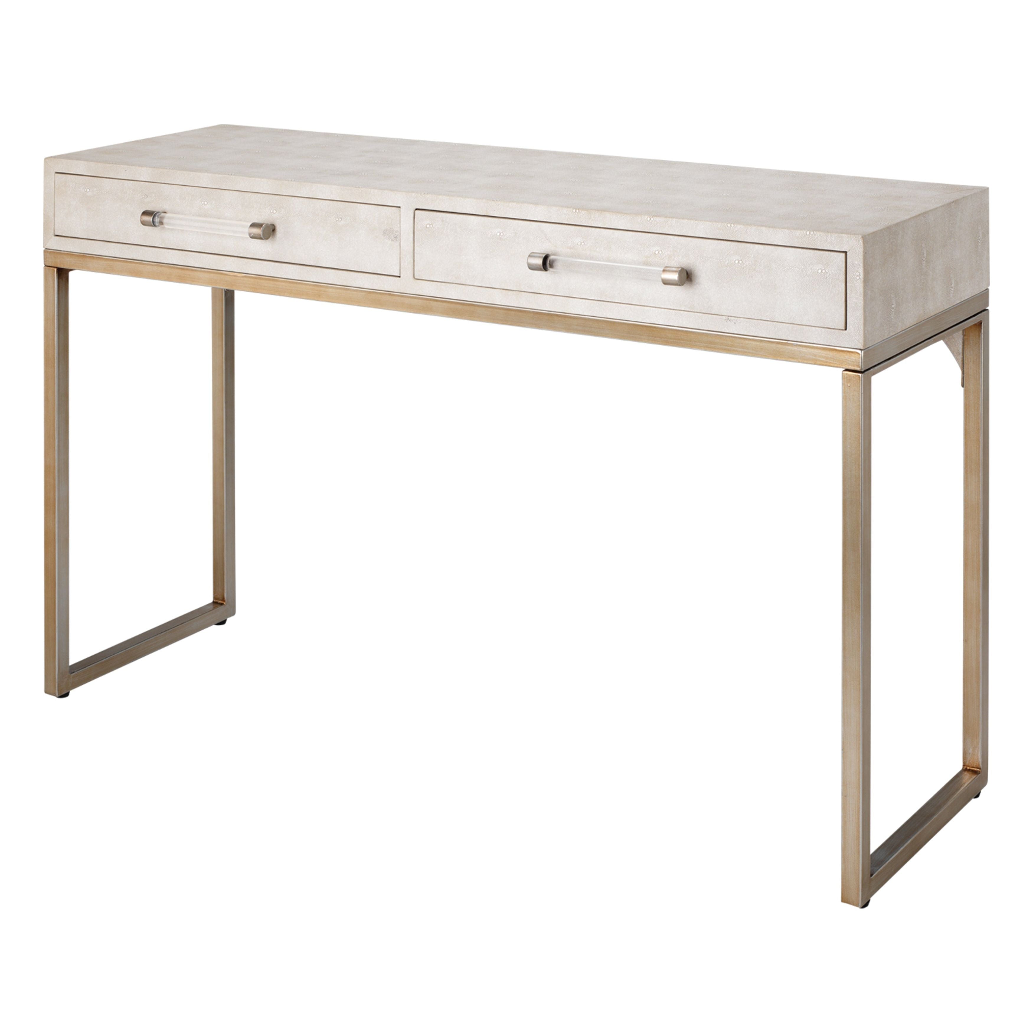 Kain Faux Shagreen Console by Jamie Young