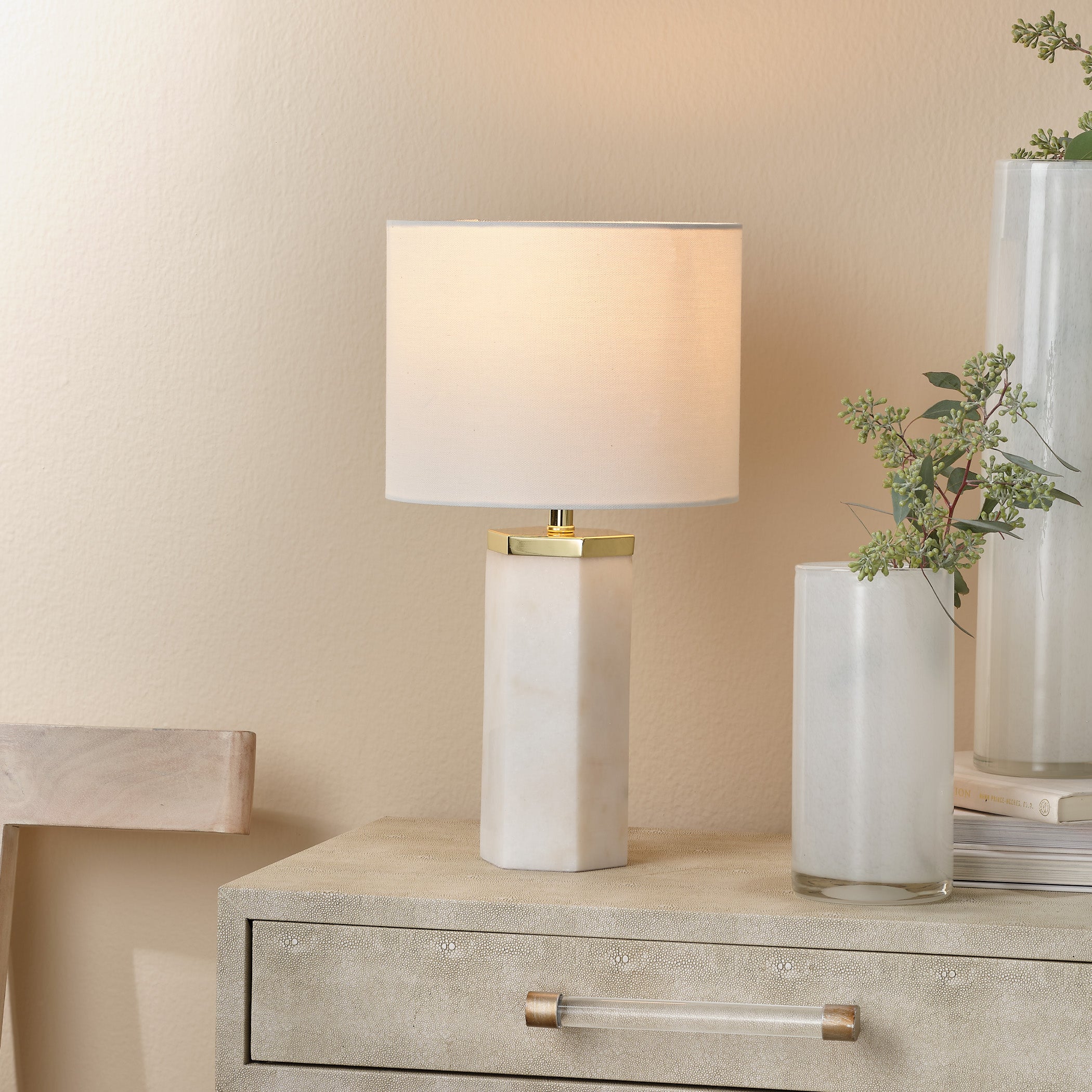 Lexi Marble Table Lamp by Jamie Young