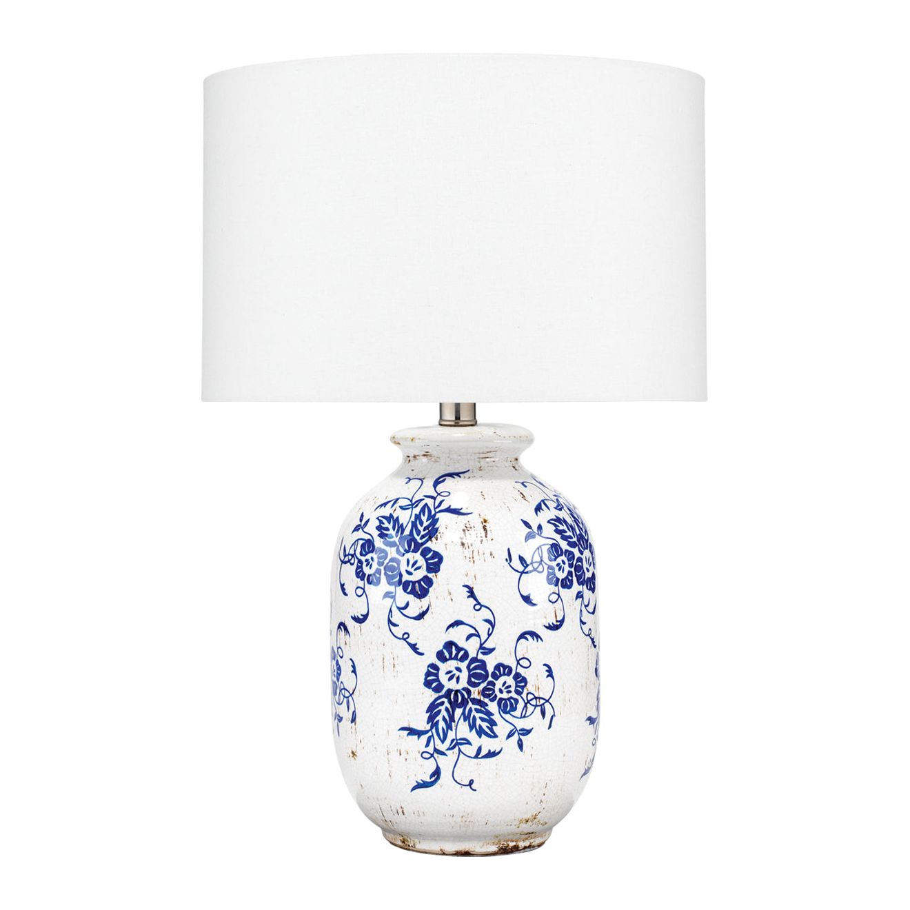 Ruth Ceramic Table Lamp, Blue by Jamie Young