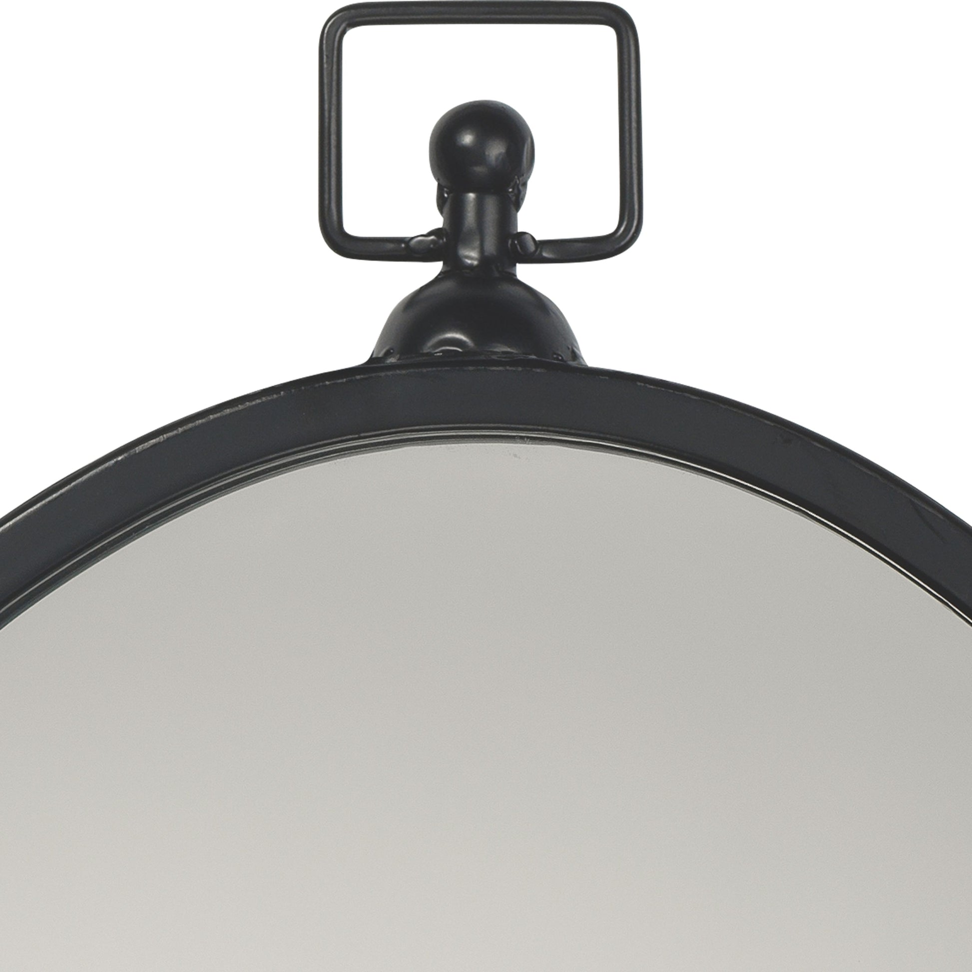 Wade Iron Oval Wall Mirror by Jamie Young