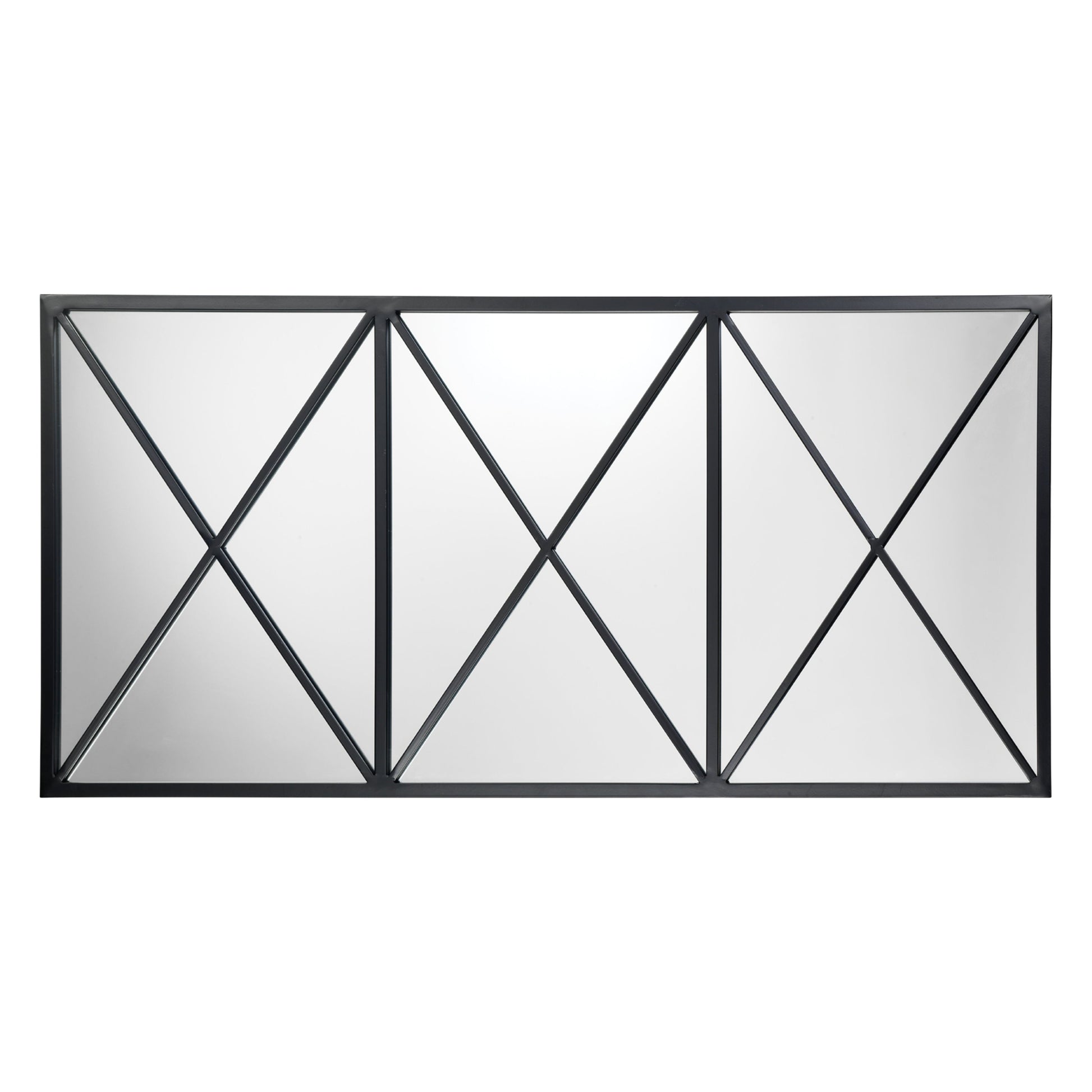 Xyla Iron Rectangle Wall Mirror by Jamie Young