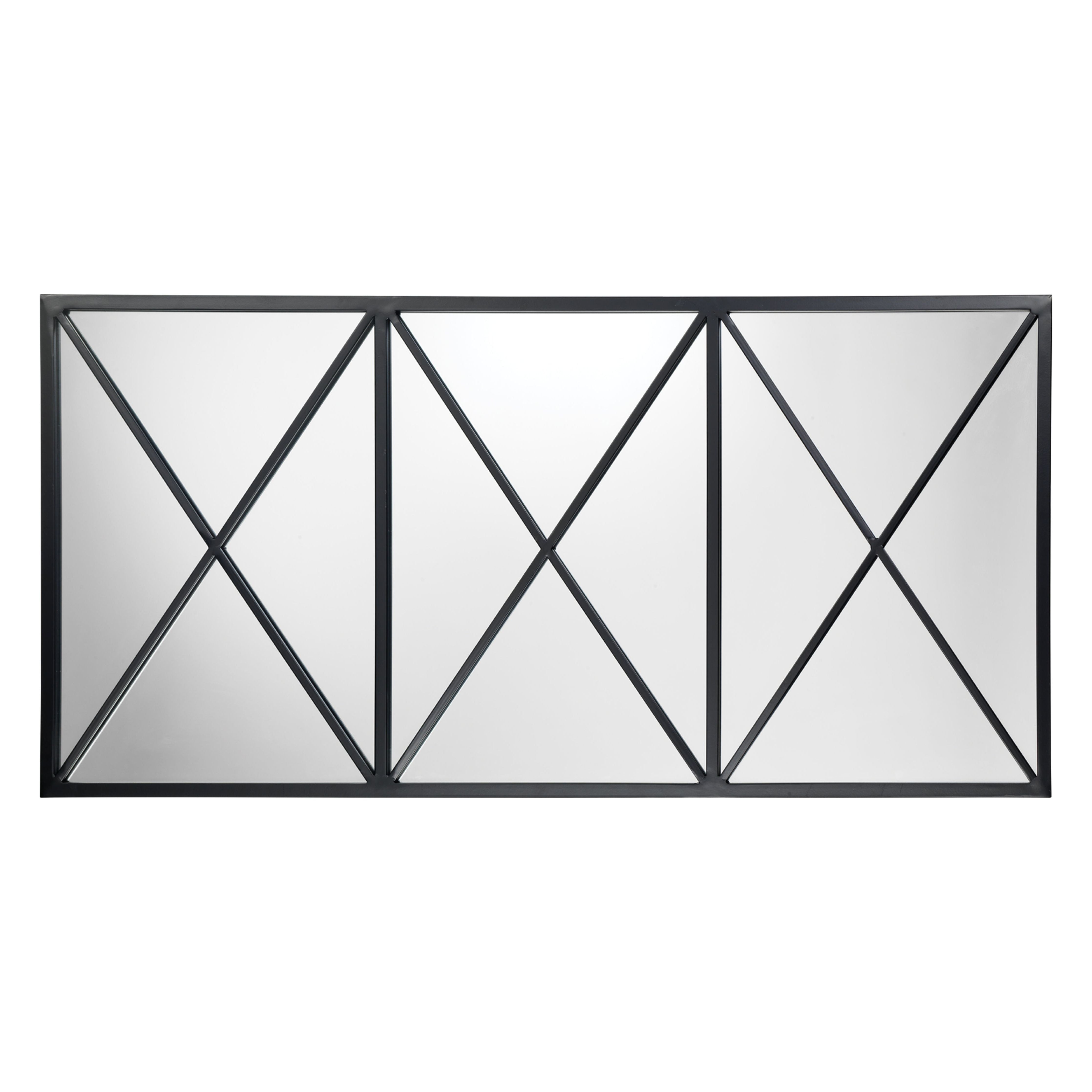 Xyla Iron Rectangle Wall Mirror by Jamie Young