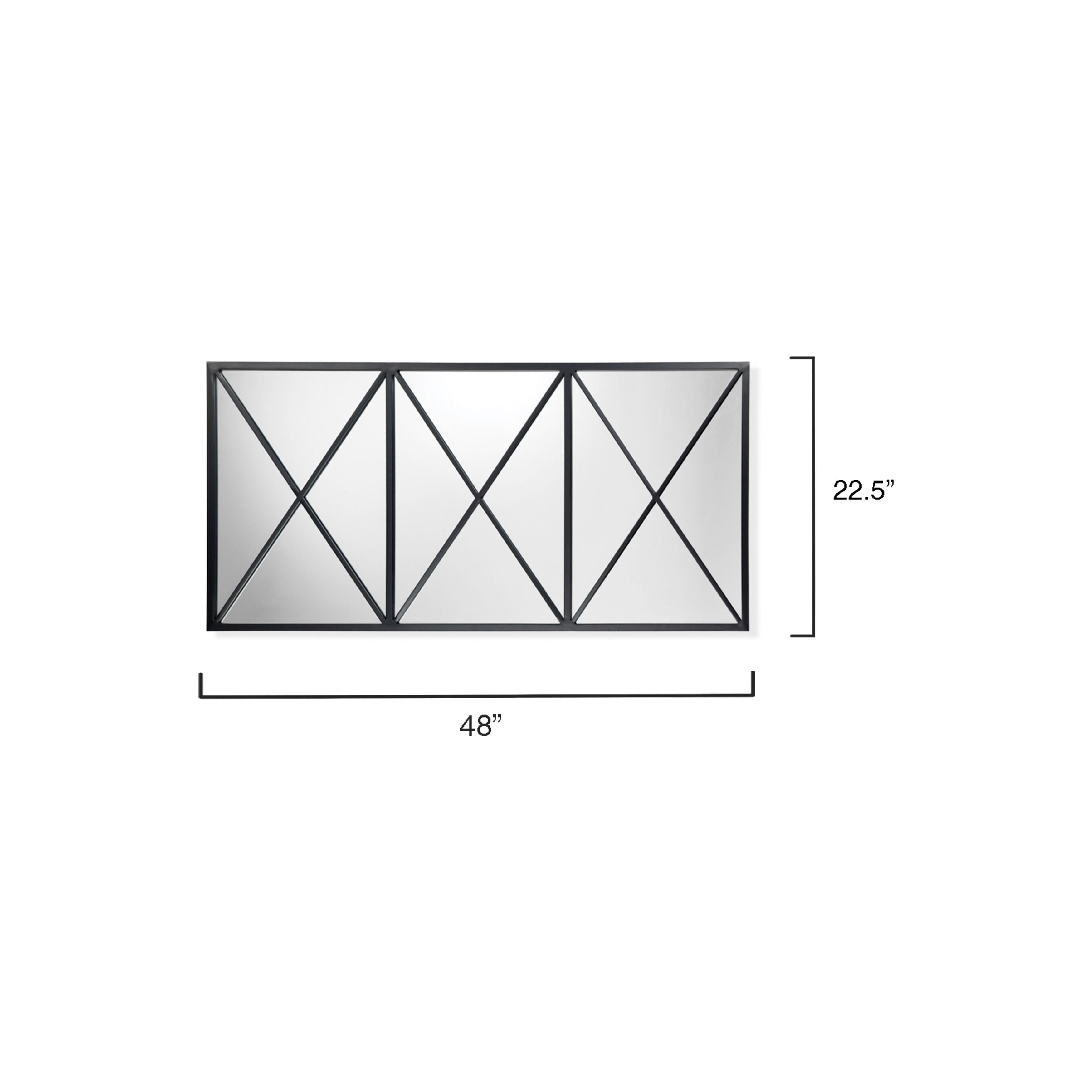Xyla Iron Rectangle Wall Mirror by Jamie Young