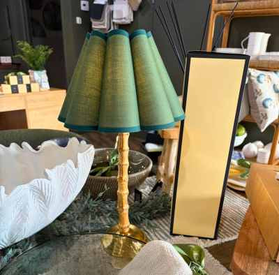 The Palma Rechargeable Bamboo Touch Lamp by Ivory & Olive