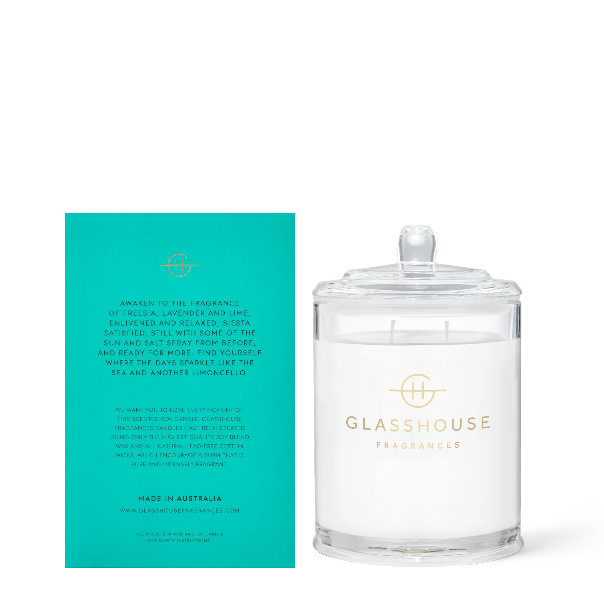 Lost in Amalfi Triple Scented Candle by Glasshouse Fragrances