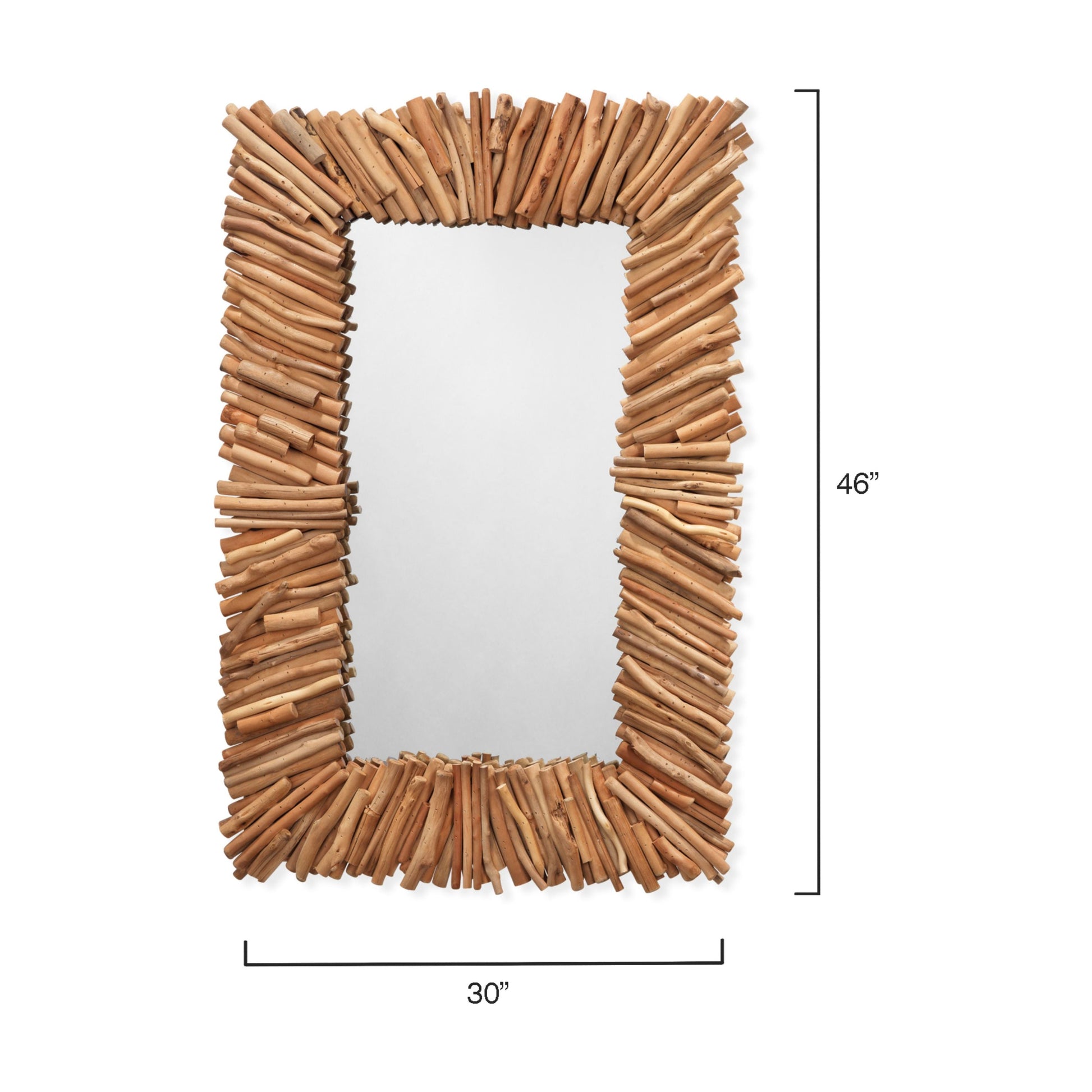 Driftwood Rectangle Mirror by Jamie Young