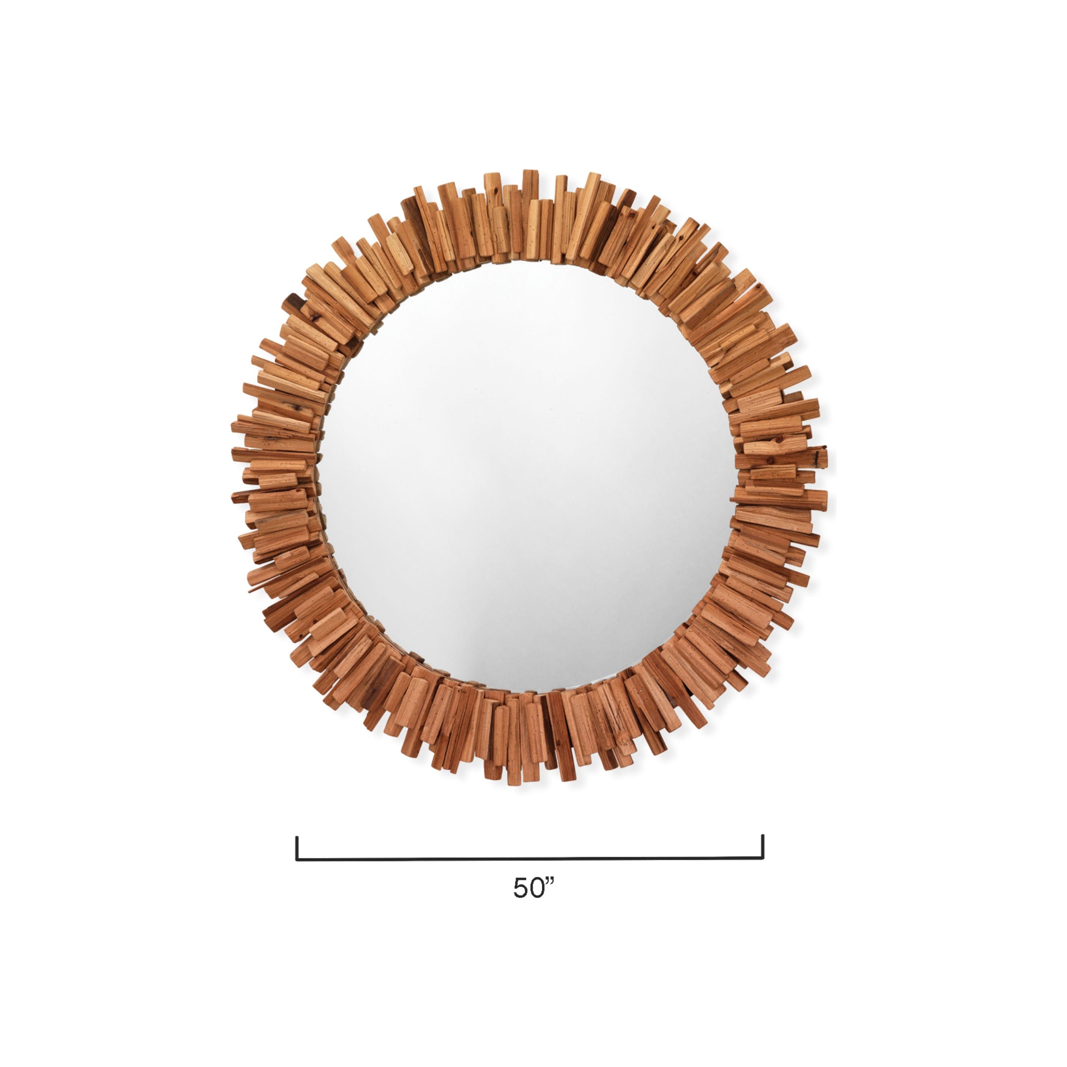 Driftwood Round Mirror by Jamie Young