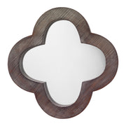 Clover Wood Wall Mirror, Grey Wash by Jamie Young