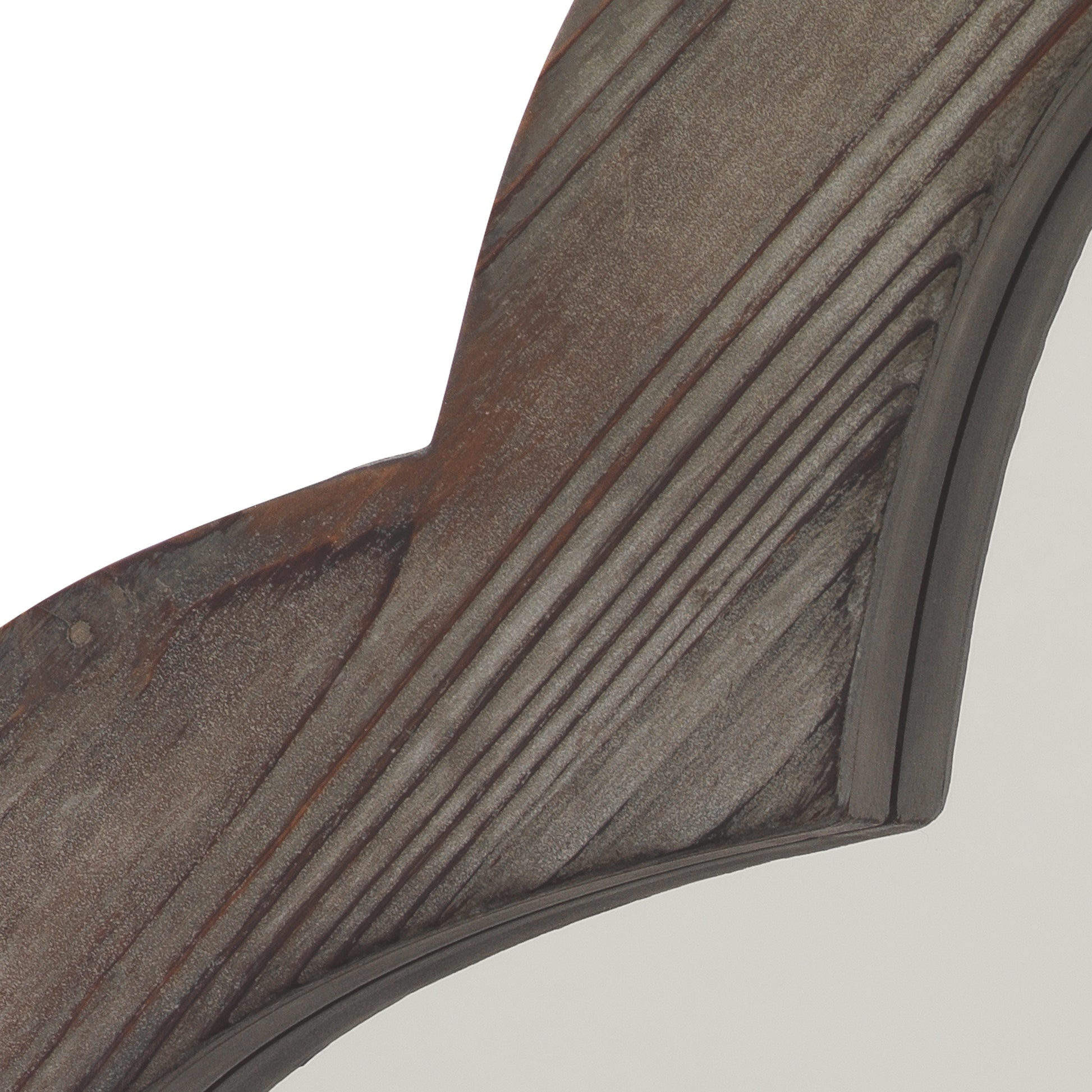 Clover Wood Wall Mirror, Grey Wash by Jamie Young