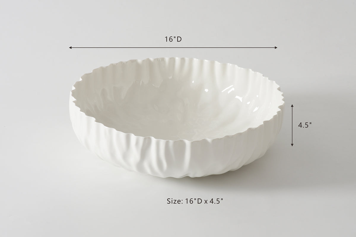 Mascali Bianca Extra Large Shallow Bowl | Pampa Bay by Pampa Bay