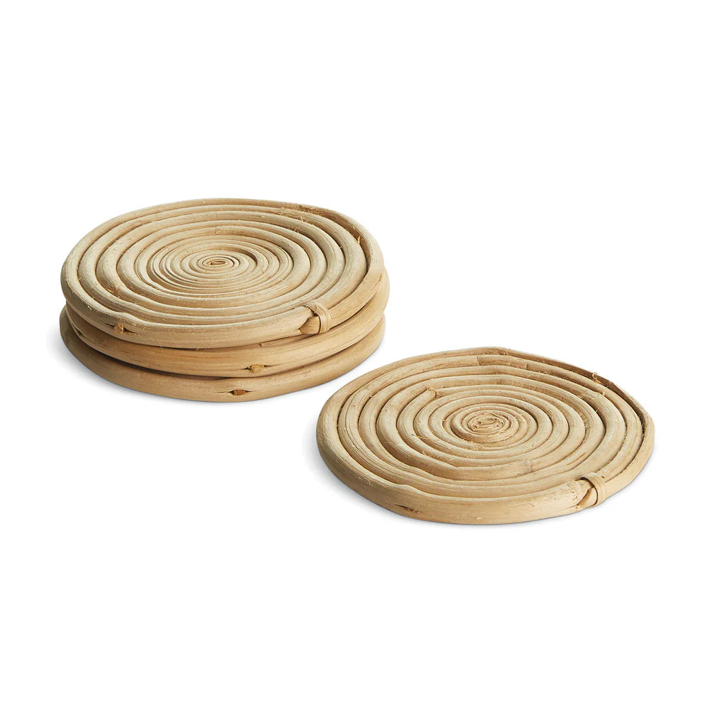 Cane Rattan Coasters – Set of 4 by Napa Home & Garden