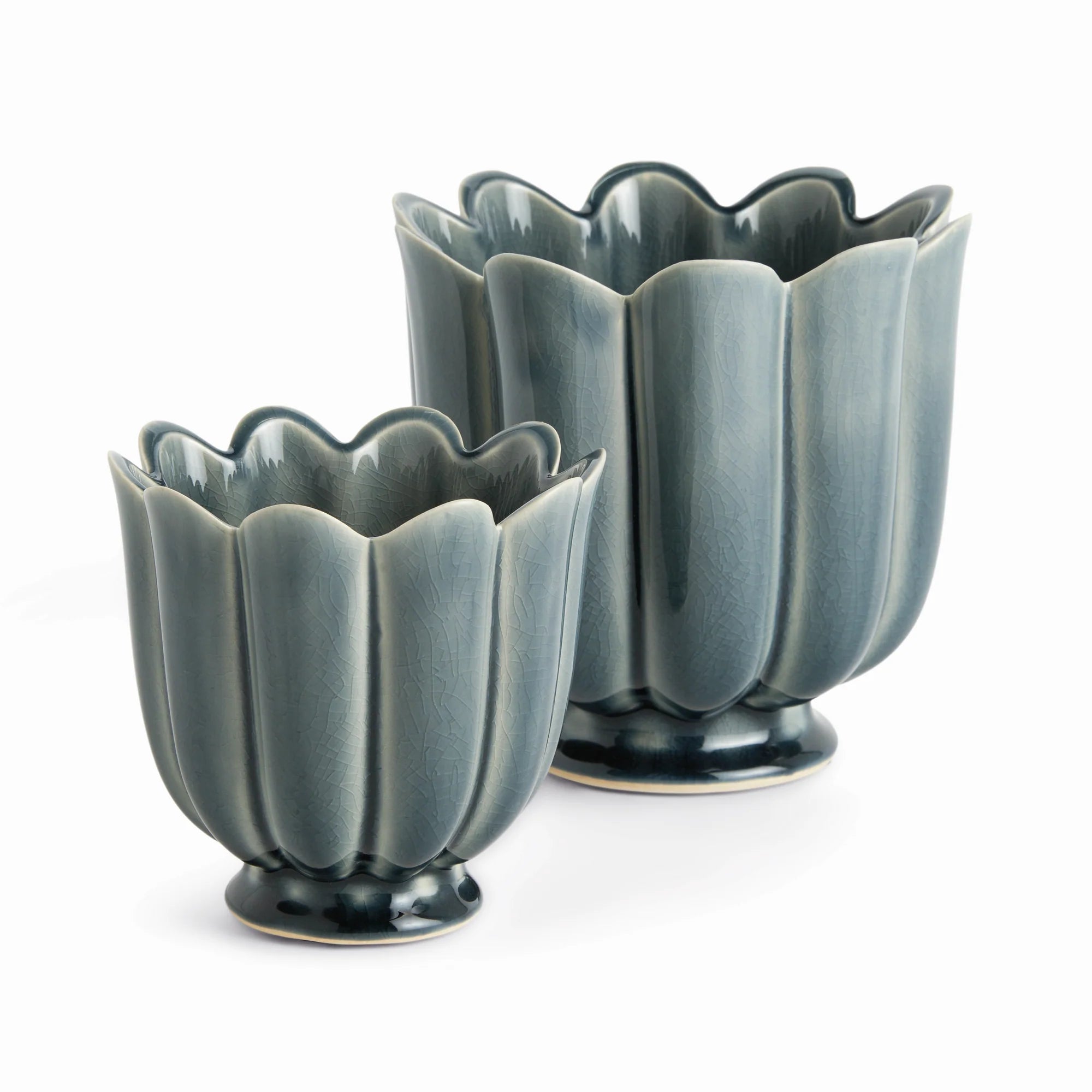 Freya Footed Pots – Set of 2 by Napa Home & Garden