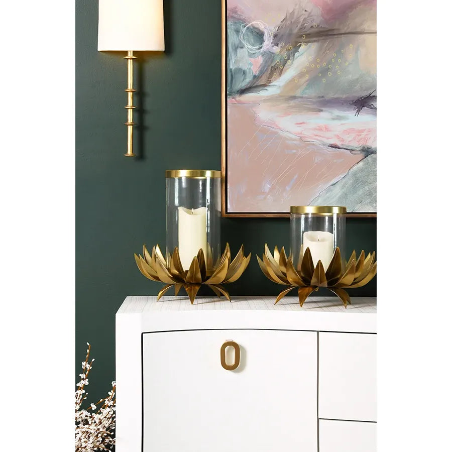 Sirius Palm Tree Hurricane – Antique Brass | Worlds Away by Worlds Away