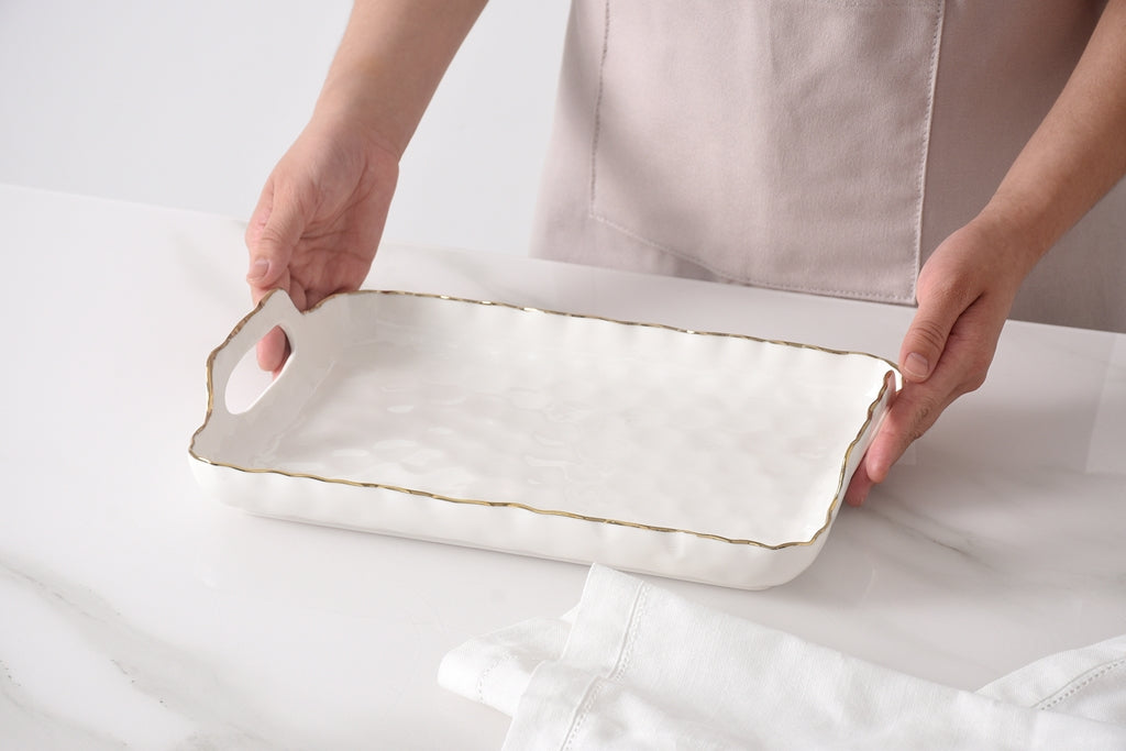 Portofino Small Tray with Handles | Pampa Bay by Pampa Bay