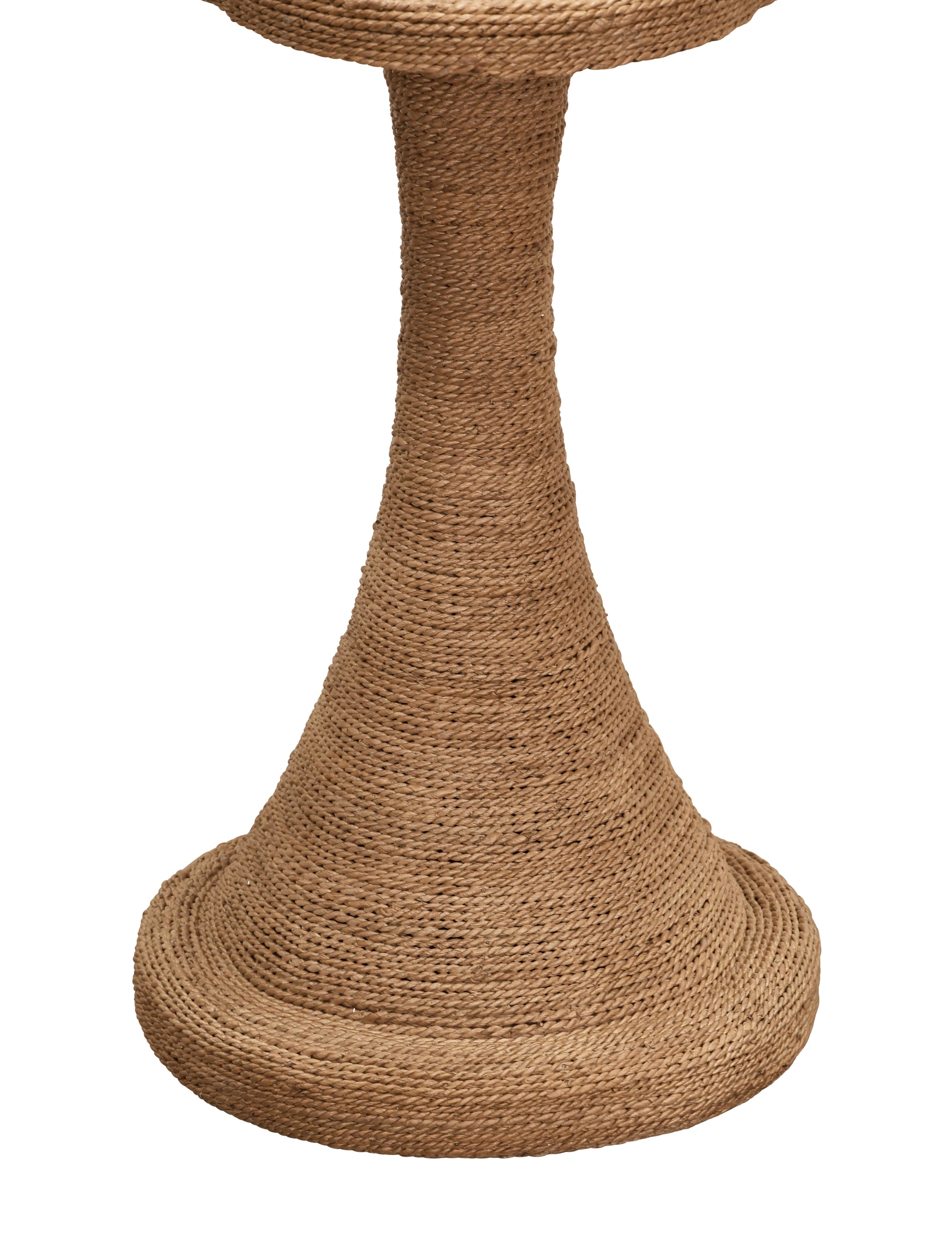 Primrose Side Table – Clover Top Wrapped Rope | Worlds Away by Worlds Away