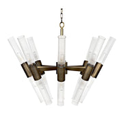 Moira Chandelier, Aged Brass Finish by NOIR