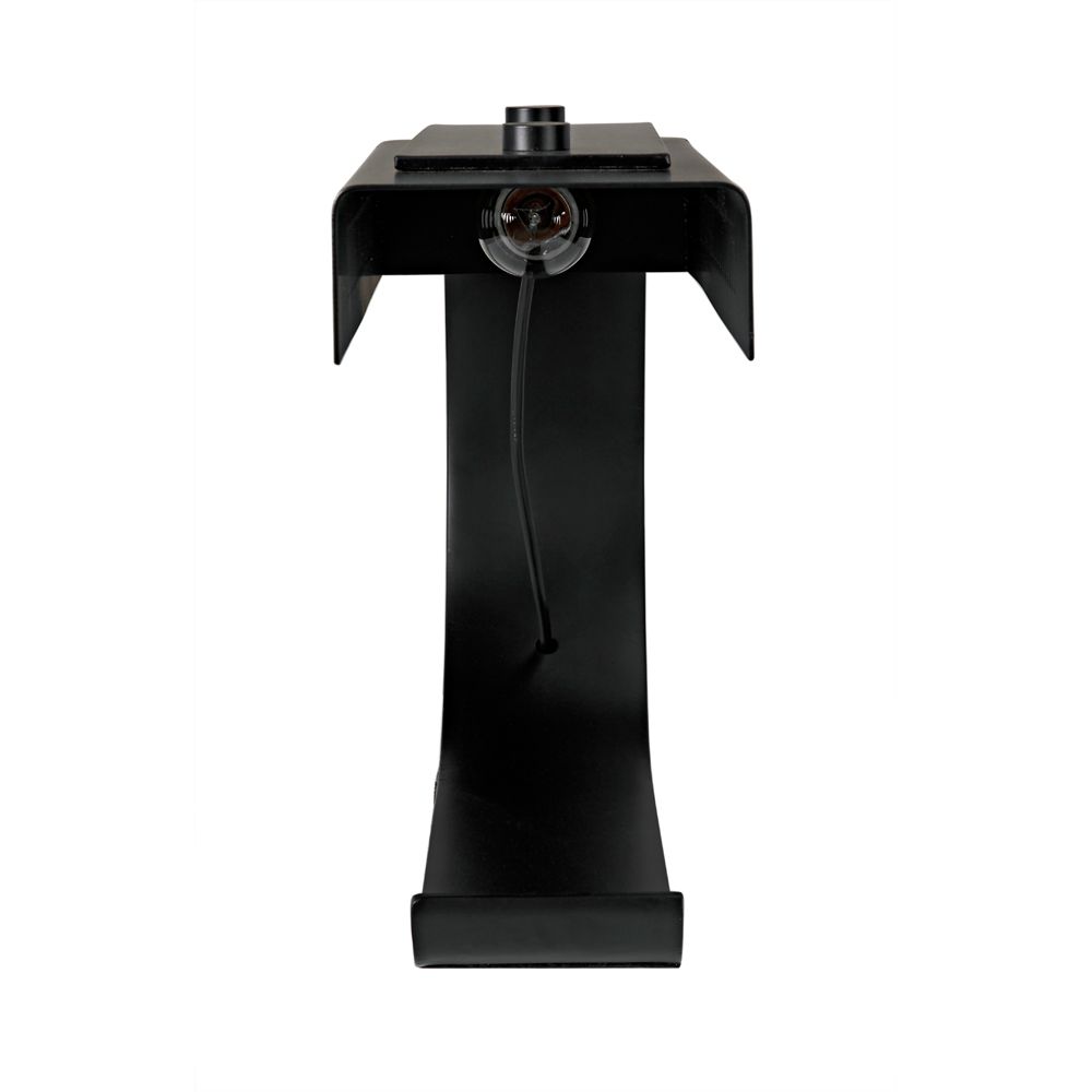 Alfred Table Lamp, Black Metal by NOIR