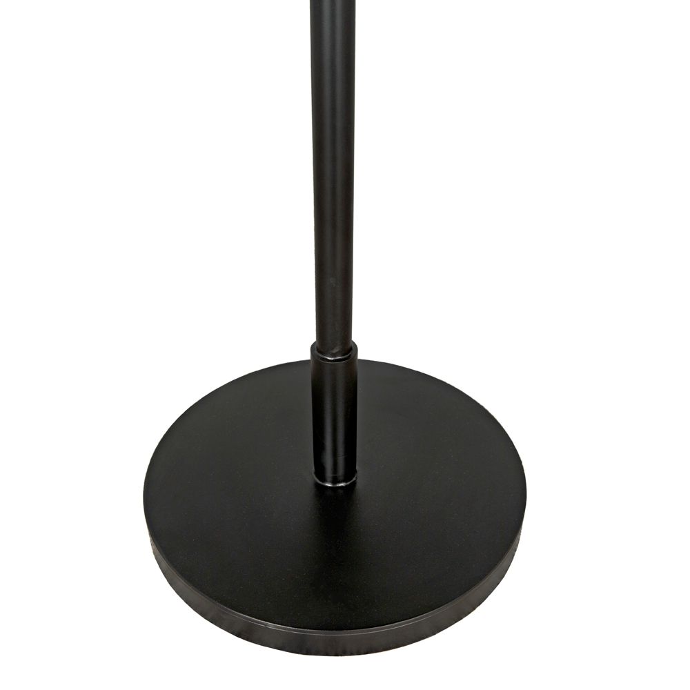 Dominique Floor Lamp, Black Metal by NOIR