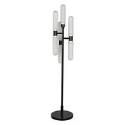 Dominique Floor Lamp, Black Metal by NOIR