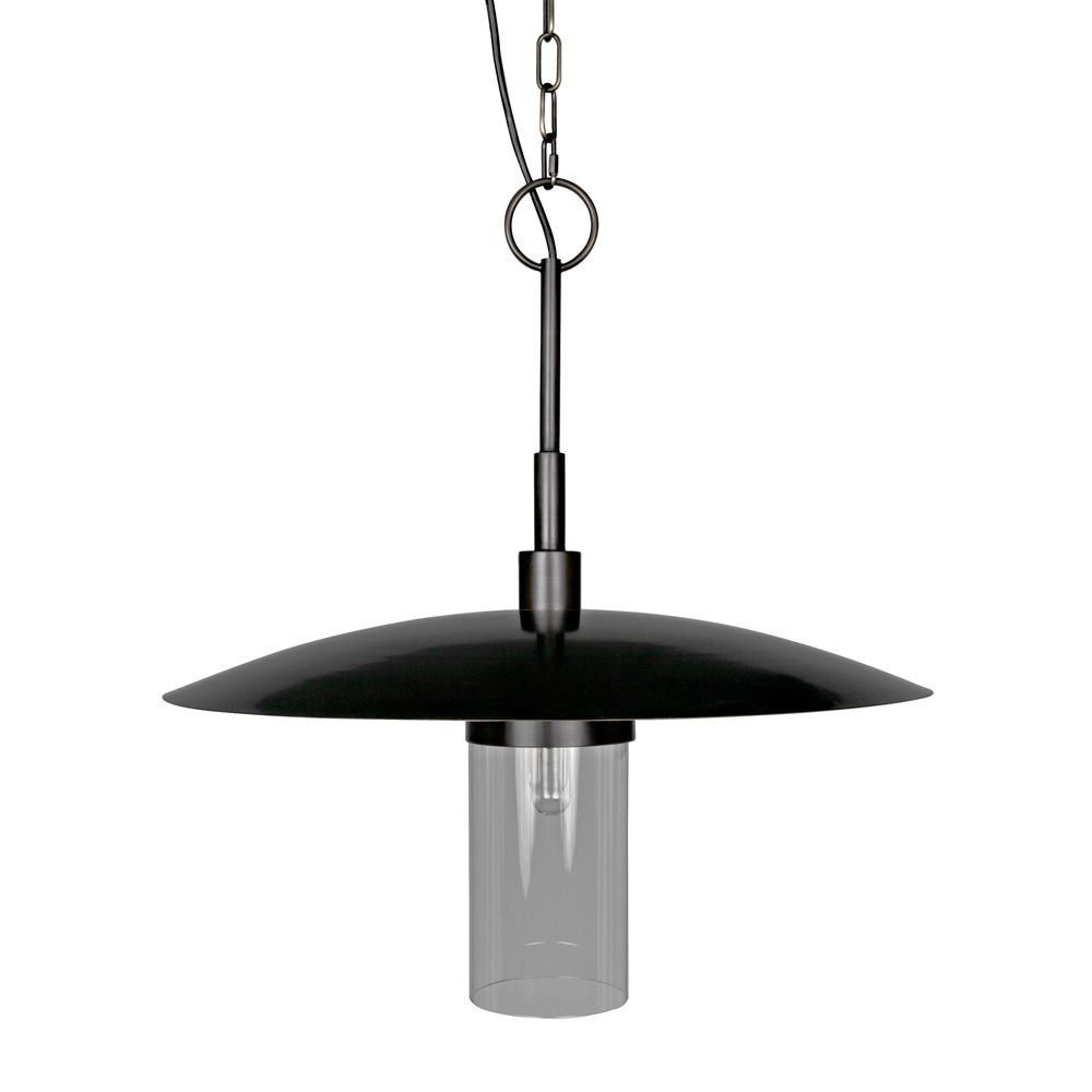 Anton Pendant, Metal with Aged Brass Finish by NOIR