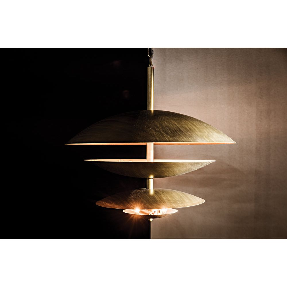 Nora Chandelier, Metal with Aged Brass Finish
