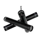 Javelin Chandelier, Black Steel by NOIR