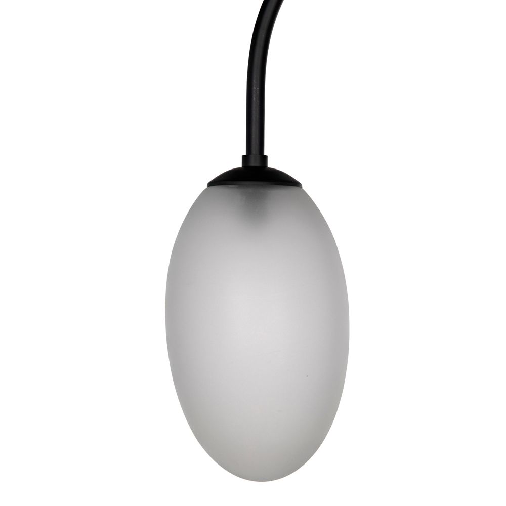 Swan Floor Lamp, Black Iron by NOIR