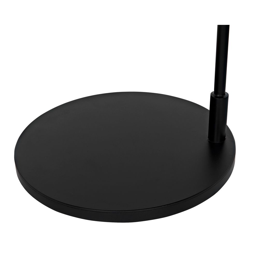 Swan Floor Lamp, Black Iron by NOIR