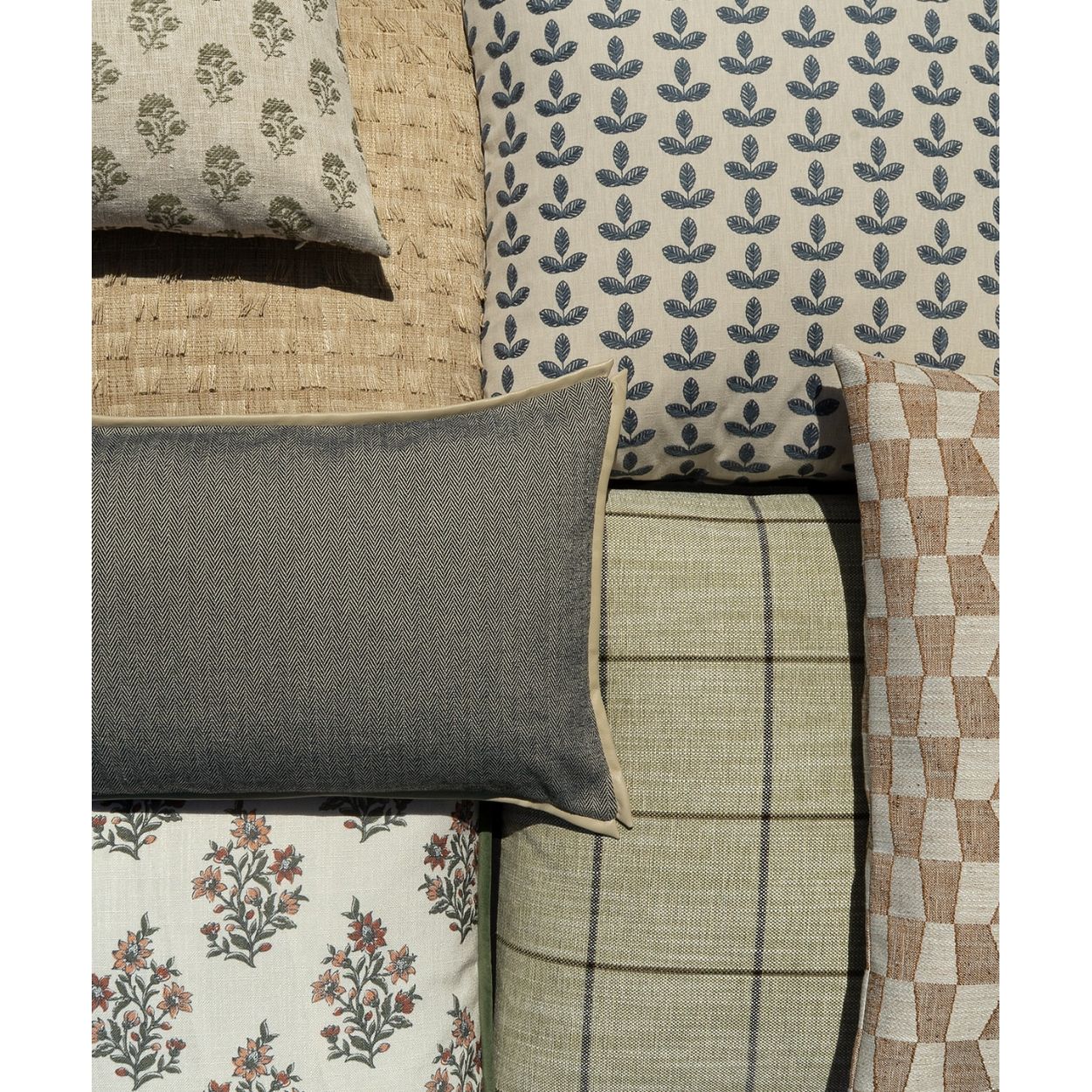 Clemence Square Pillow – Blue by DV KAP Home