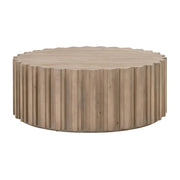 Roma Round Coffee Table Smoke Gray Pine by Essentials For Living