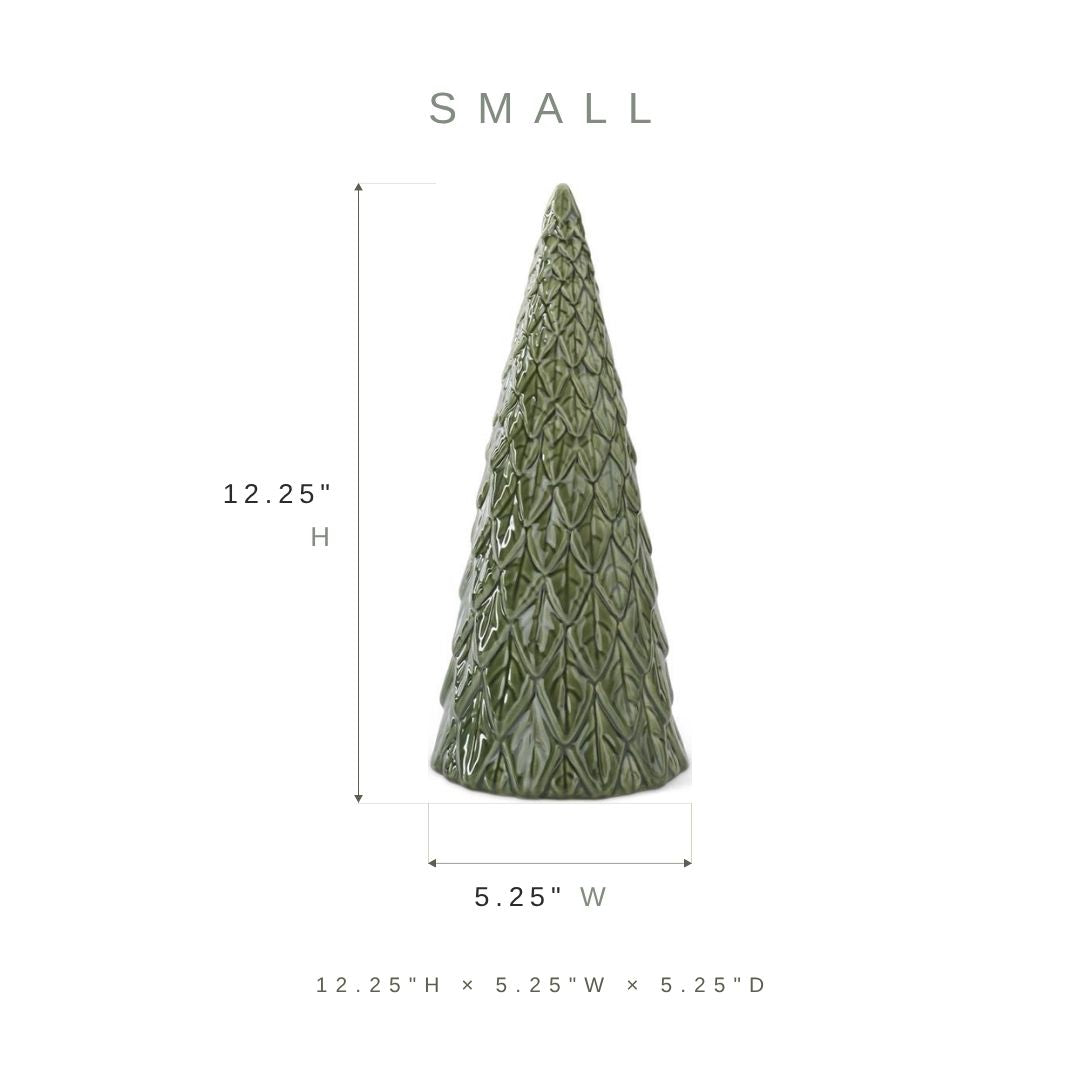 Ceramic Green Leaf Christmas Tree