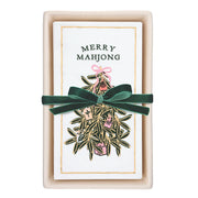 Mahjong Ceramic Guest Napkin Tray + Napkins