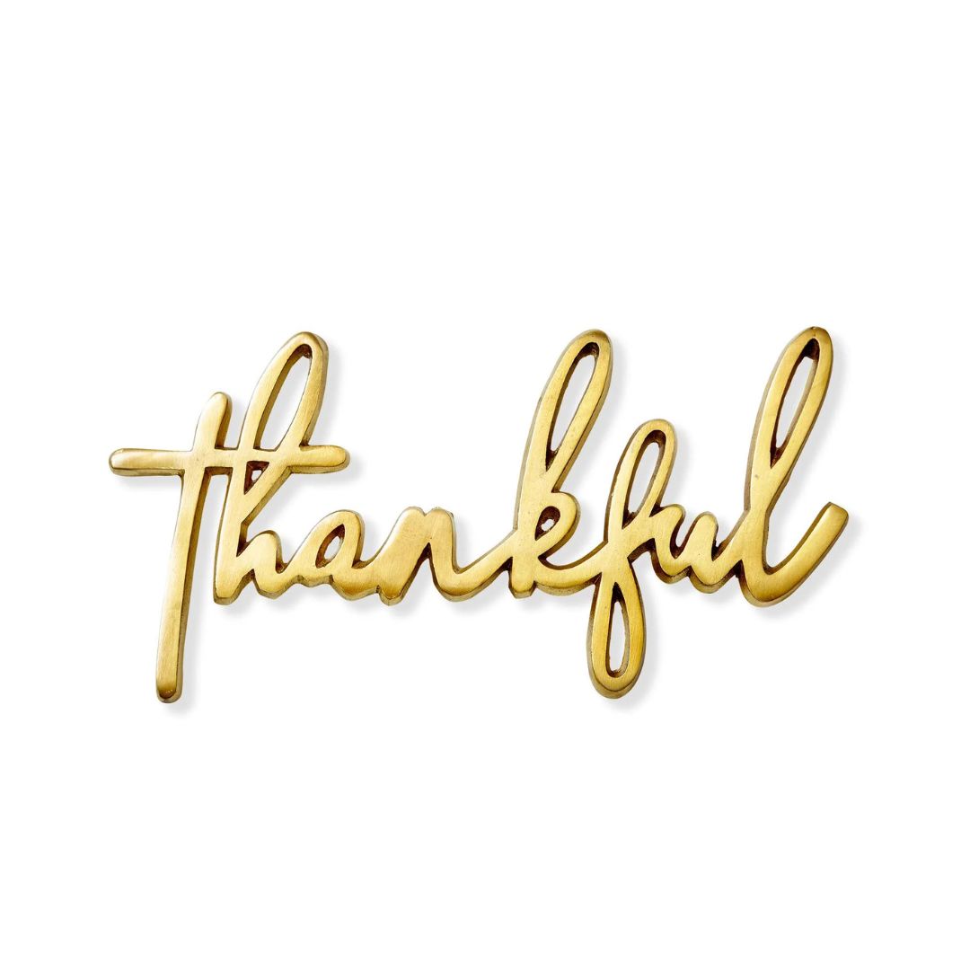 Thankful Trivet – Gold | tag