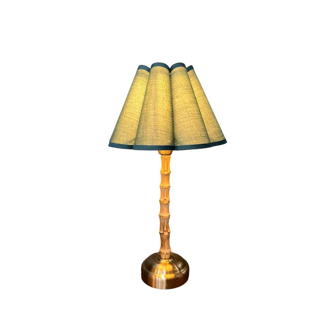 The Palma Rechargeable Bamboo Touch Lamp by Ivory & Olive