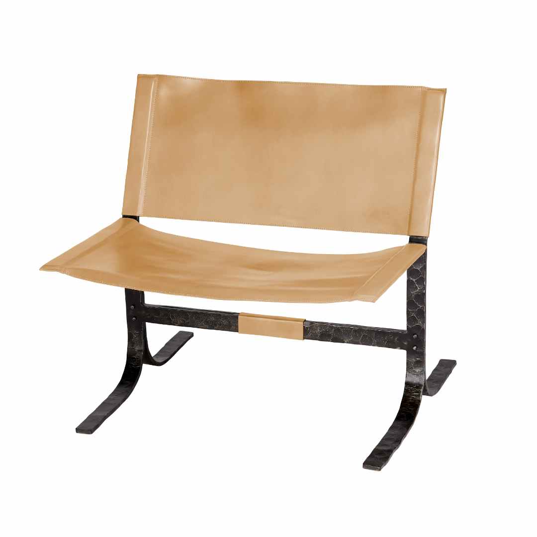 Alessa Leather Sling Chair by Jamie Young
