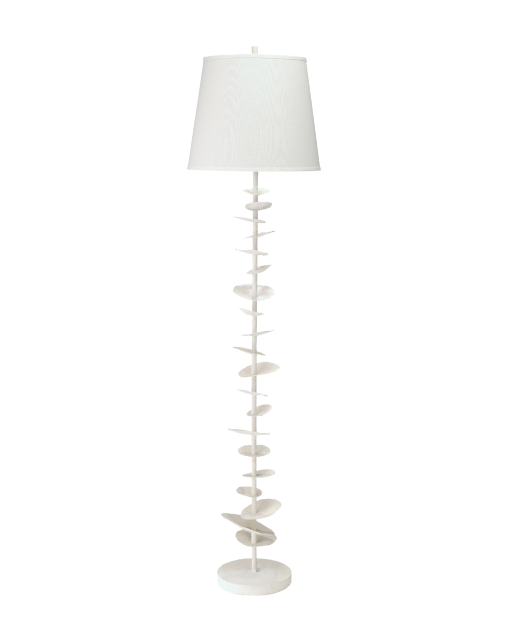 Petals Steel and Gesso Floor Lamp