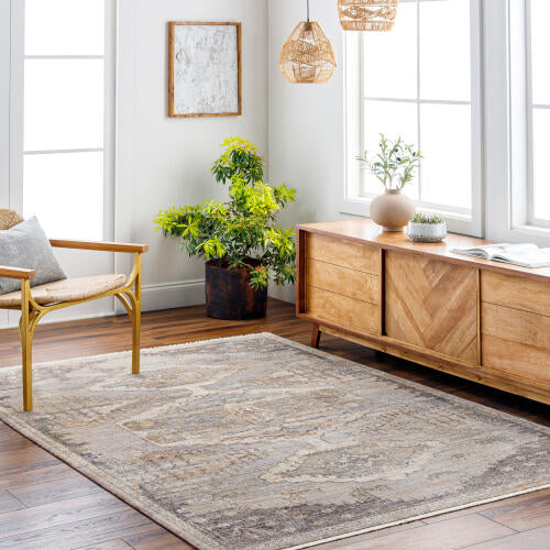 Aida Machine Woven Rug – Fringe Detail by Surya