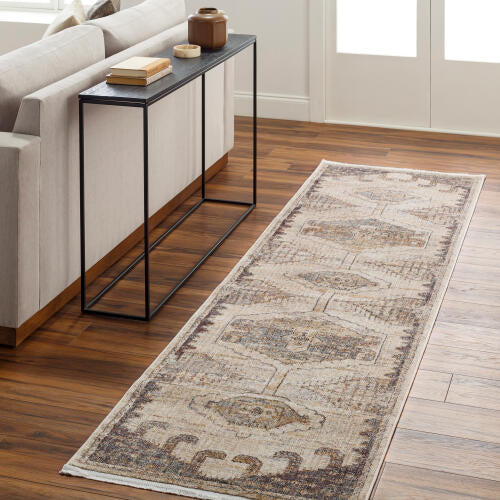 Aida Machine Woven Rug – Fringe Detail by Surya
