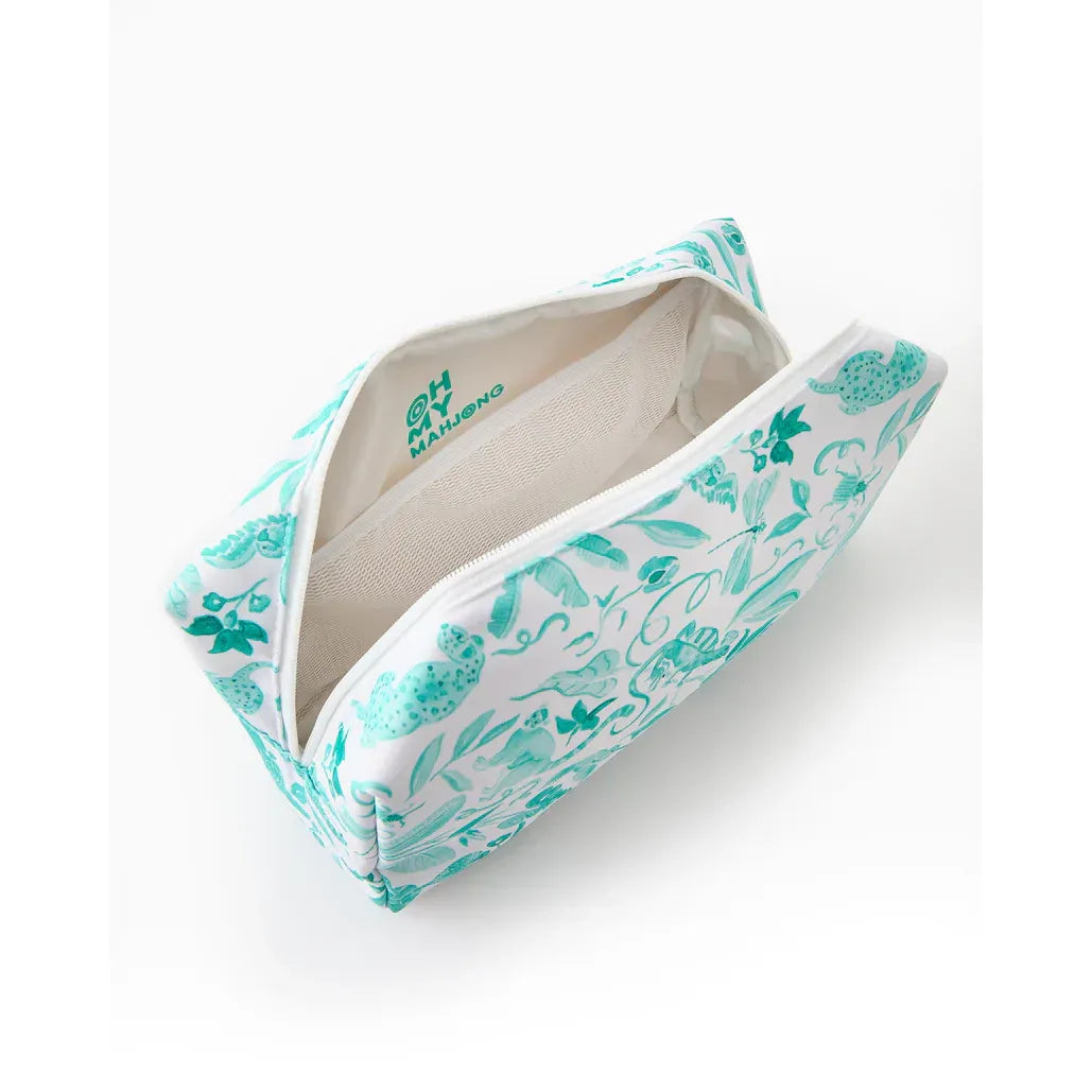 Amazon Green Tile Storage Bag – Turquoise Catherine Cartie Collab | Oh My Mahjong by Oh My Mahjong