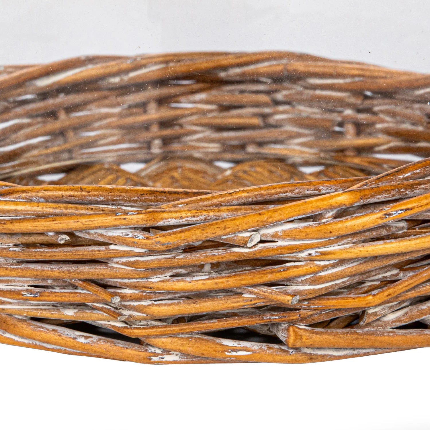 Decorative Glass Cloche with Woven Willow Base