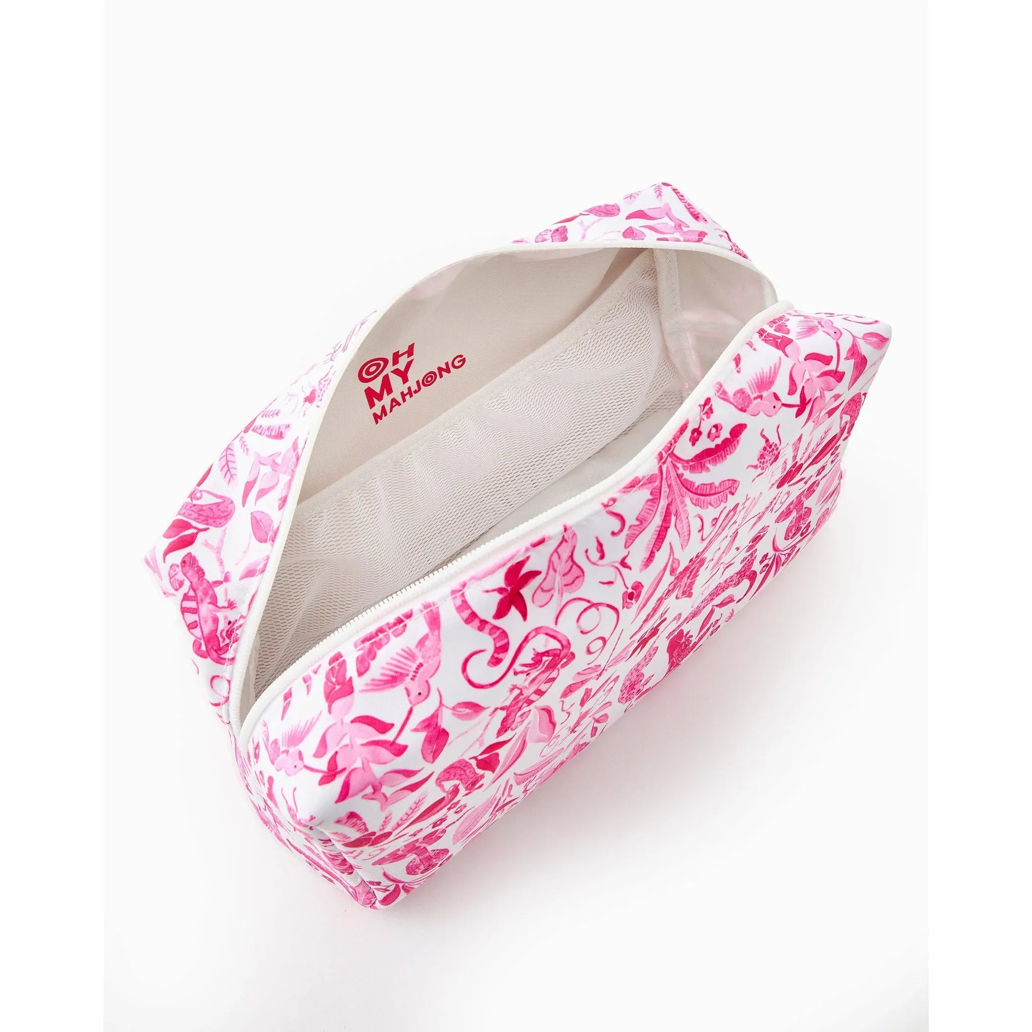 Amazon Pink Tile Storage Bag – Catherine Cartie Collab | Oh My Mahjong by Oh My Mahjong