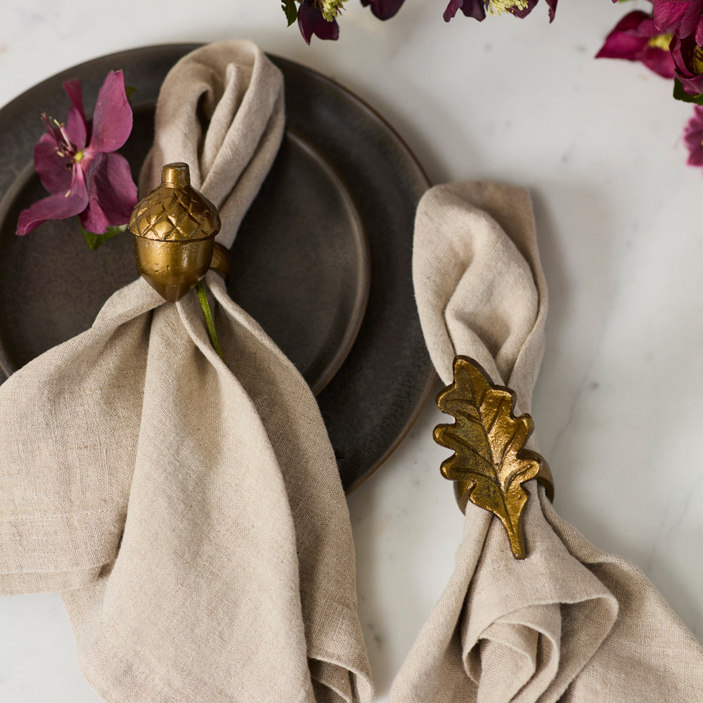 English Oak Napkin Ring by Ivory & Olive