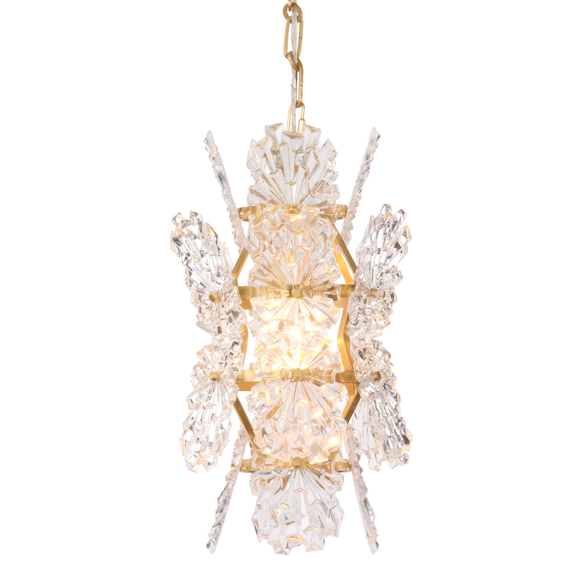 Orion 1-Light Pendant, Clear Molded Glass