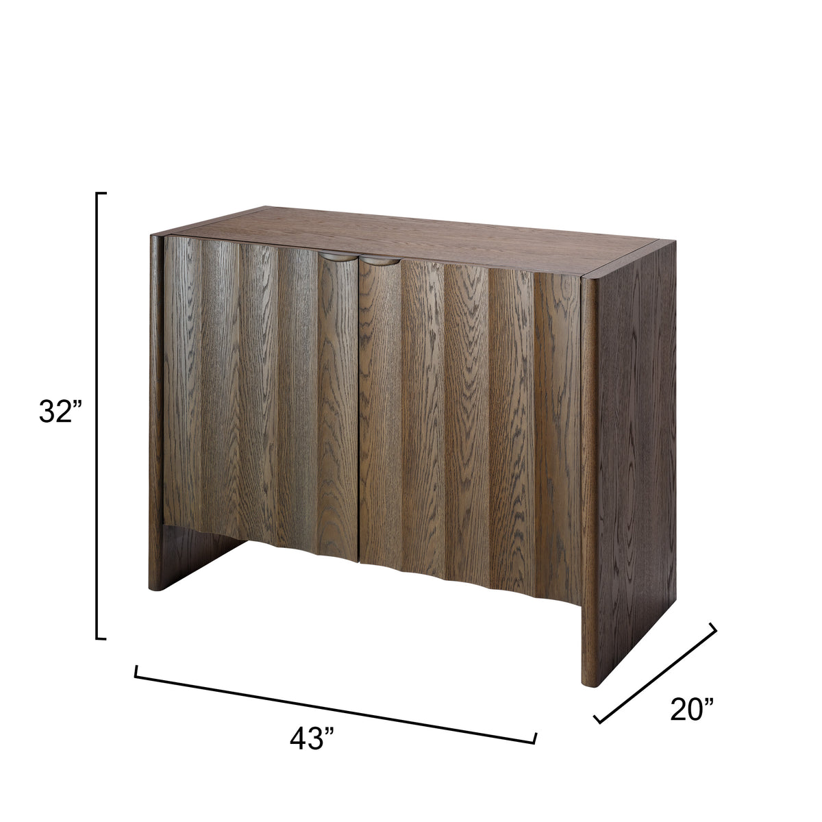 Finley Fluted Two Door Cabinet