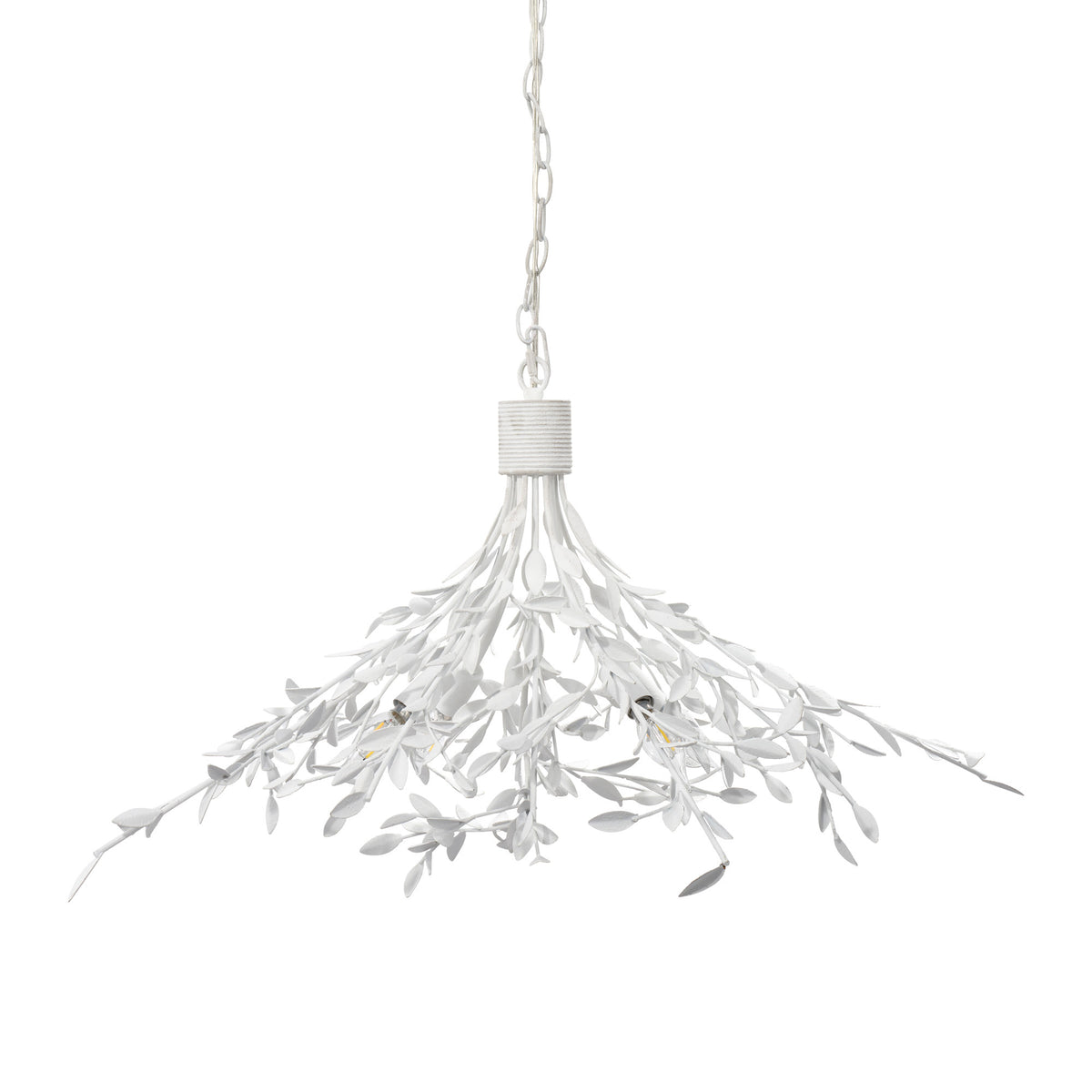 Arbor 4-Light Chandelier, Textured White Plaster