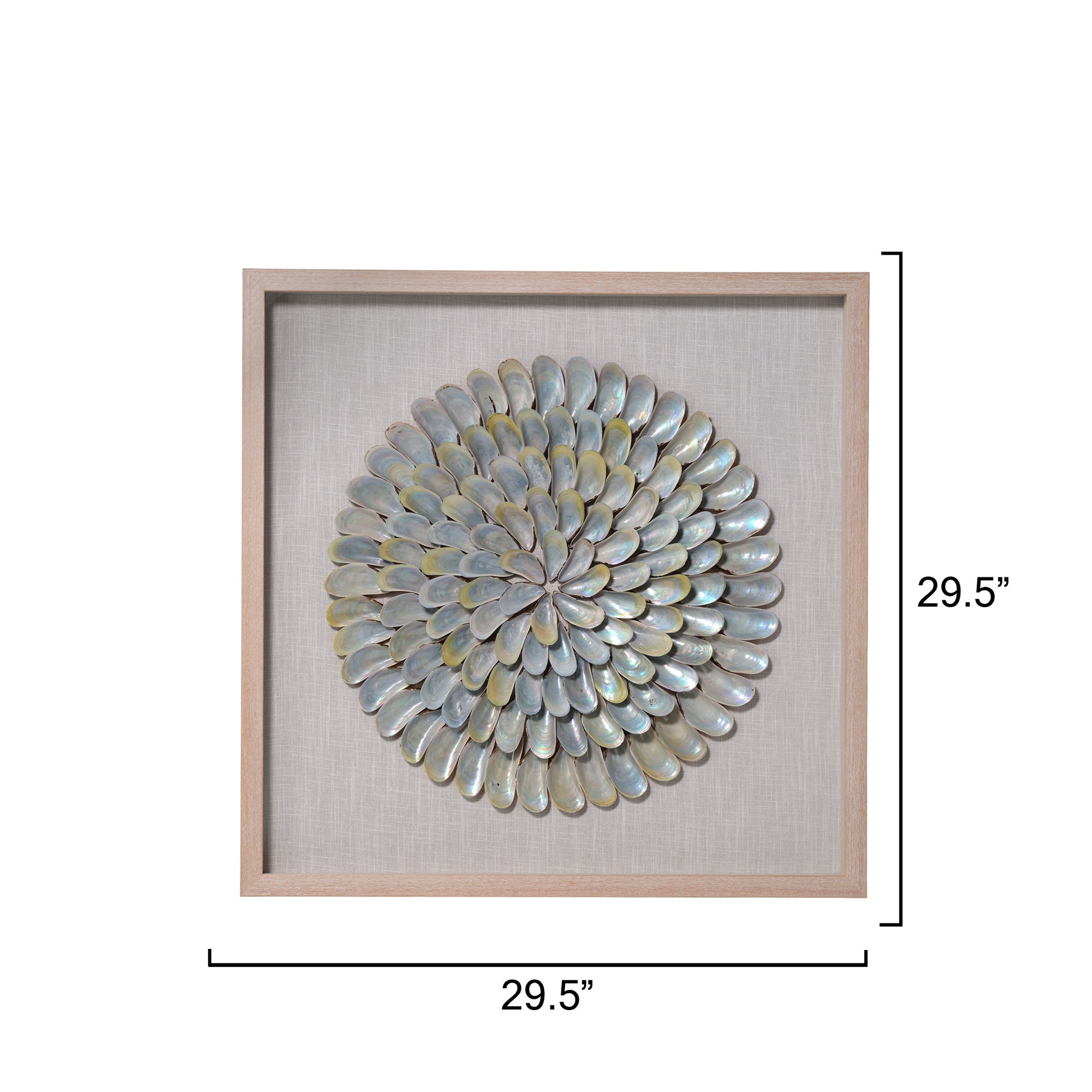 Clearwater Wall Art, Blue Iridescent Shell